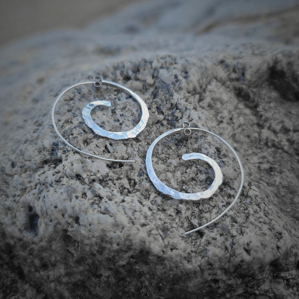 Whip Coral Hoop Earrings
