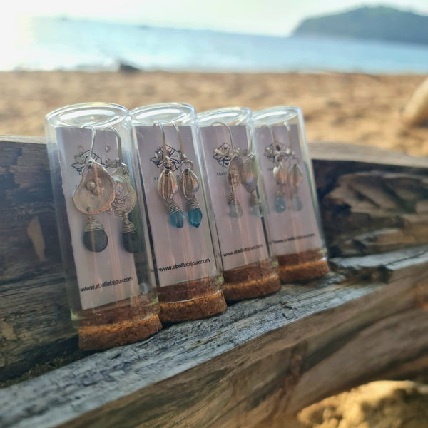 Mermaid Treasure Cowrie Shell Earrings