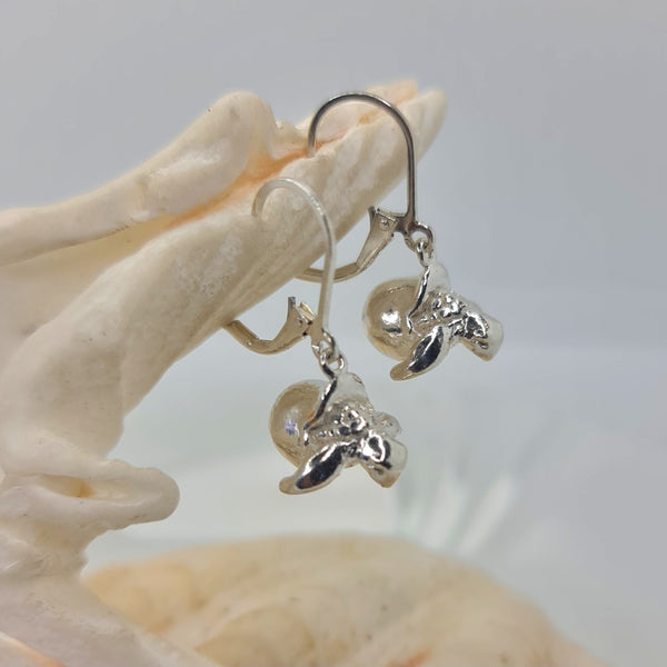 Hatching Baby Turtle Drop Earrings