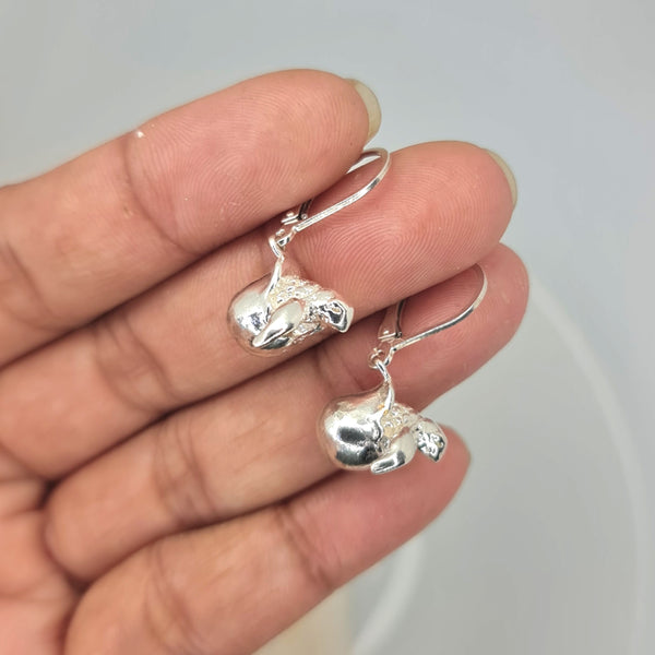 Hatching Baby Turtle Drop Earrings