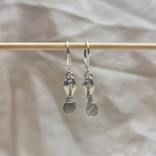 Mermaid Treasure Cowrie Shell Earrings