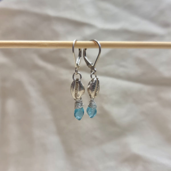 Mermaid Treasure Cowrie Shell Earrings