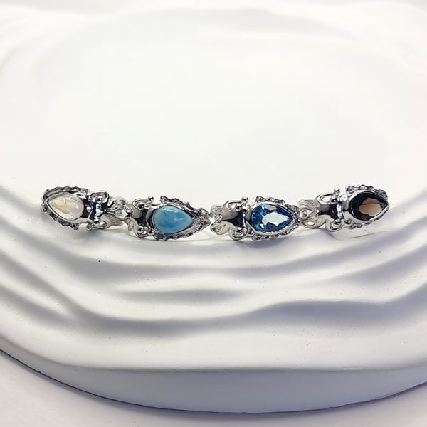 Cuttlefish Larimar Open Ring