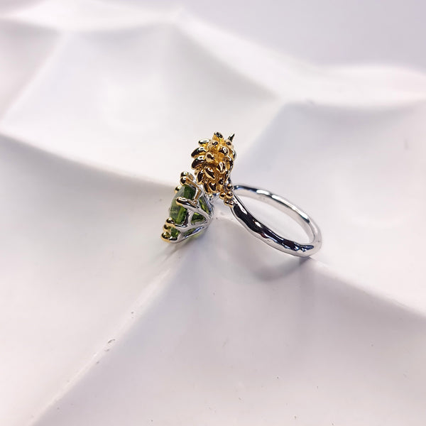 Matilda Nudibranch and Peridot Open Ring