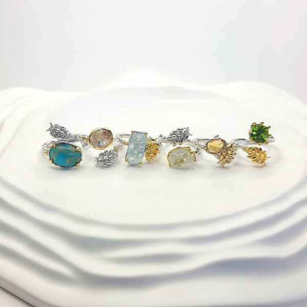 Matilda Nudibranch and Turquoise Open Ring