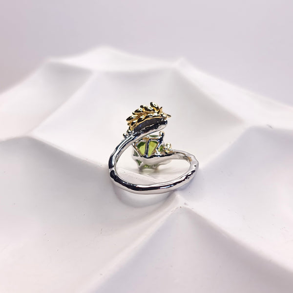 Matilda Nudibranch and Peridot Open Ring