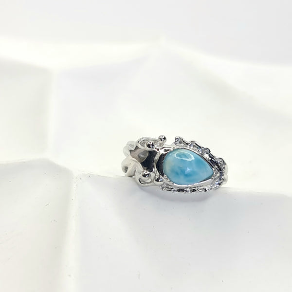 Cuttlefish Larimar Open Ring