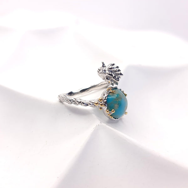 Matilda Nudibranch and Turquoise Open Ring
