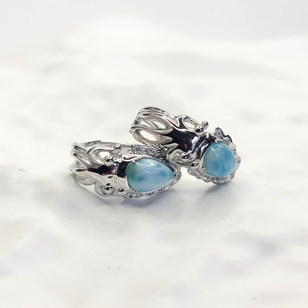 Cuttlefish Larimar Open Ring