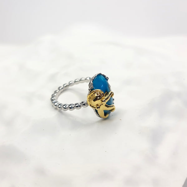 Octopus and Turquoise Ring