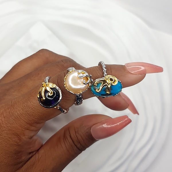 Octopus and Turquoise Ring