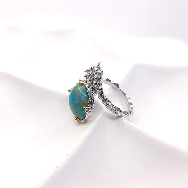 Matilda Nudibranch and Turquoise Open Ring