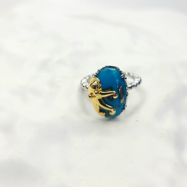 Octopus and Turquoise Ring