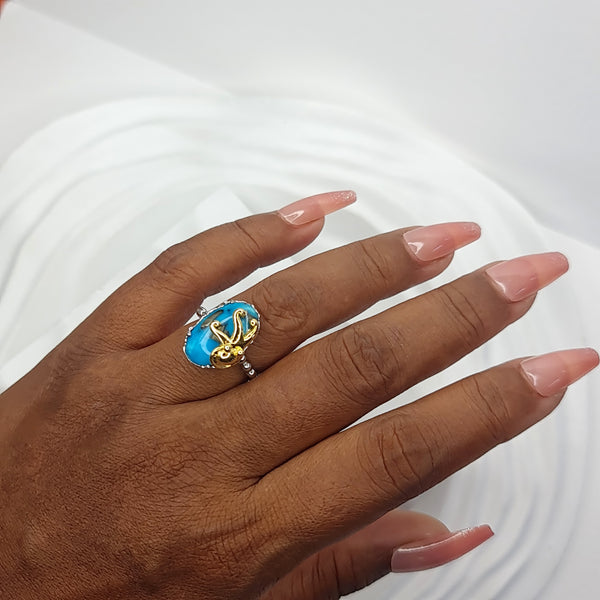 Octopus and Turquoise Ring