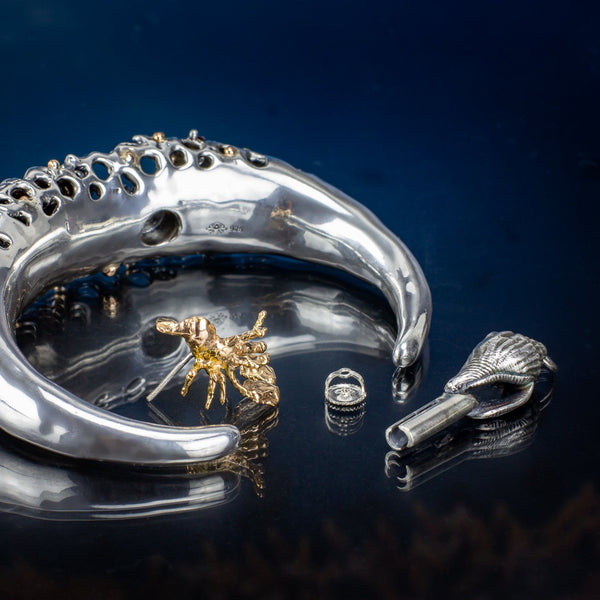 Harlequin Shrimp love bangle bracelets