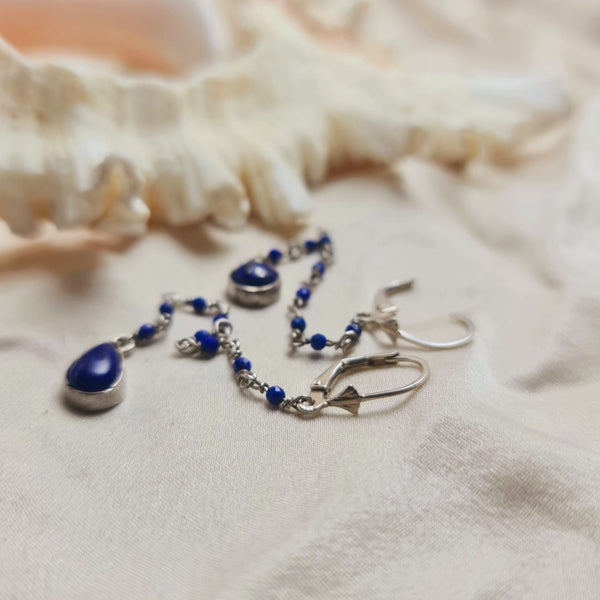 Lazuli Sea Drop Earrings
