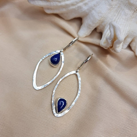 Lazuli Sea Petal Earrings Marquise