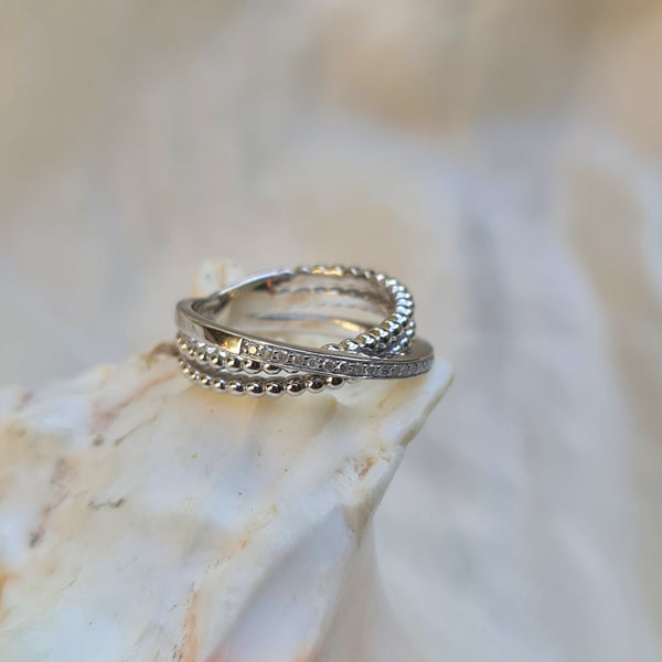 Diamond and Bubble Ring