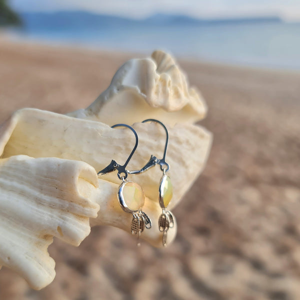 Jellyfish Earrings Ethiopian Opal