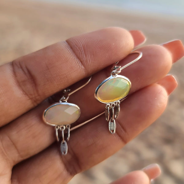 Jellyfish Earrings Ethiopian Opal