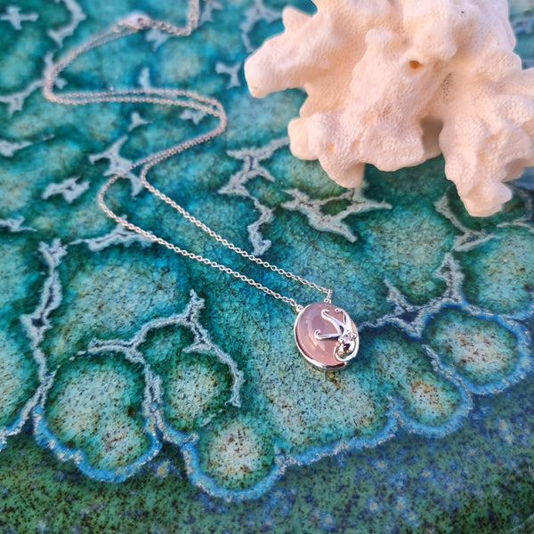 Octopus and Rose Quartz Necklace
