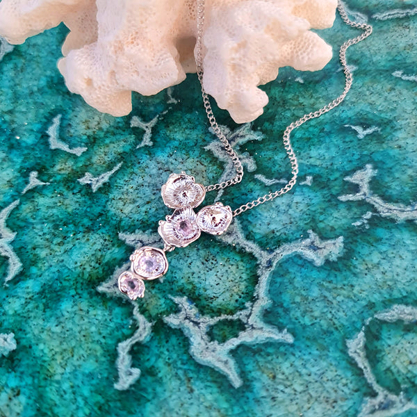 Sea Flowers and Sapphire Necklace