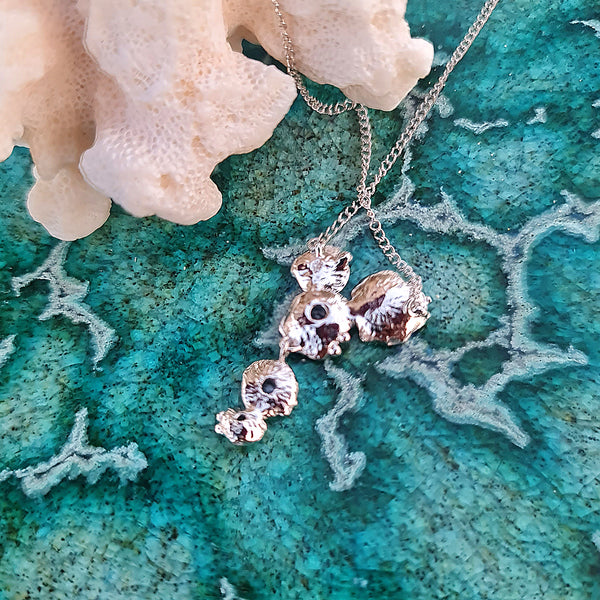 Sea Flowers and Sapphire Necklace