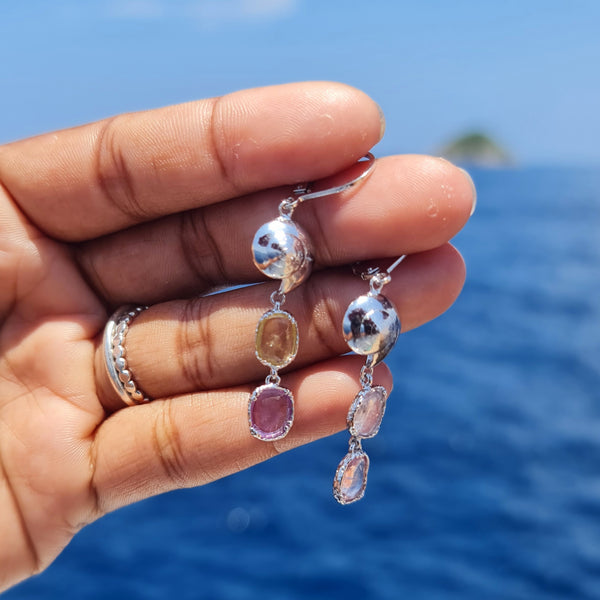 Mermaid Treasures Spiral Shell and Sapphires