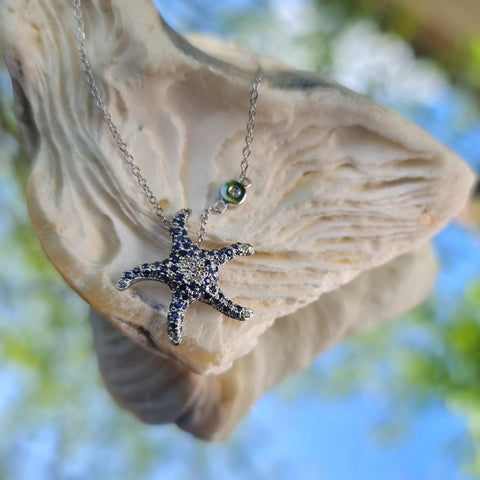 Sea Star Sapphire Necklace