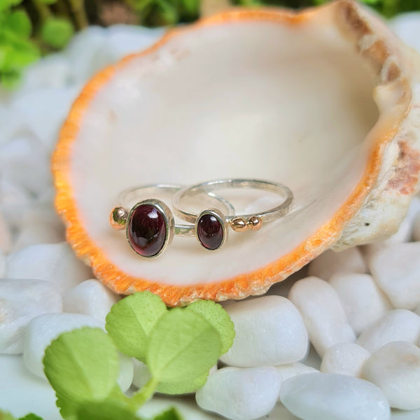 Garnet Stackable Ring