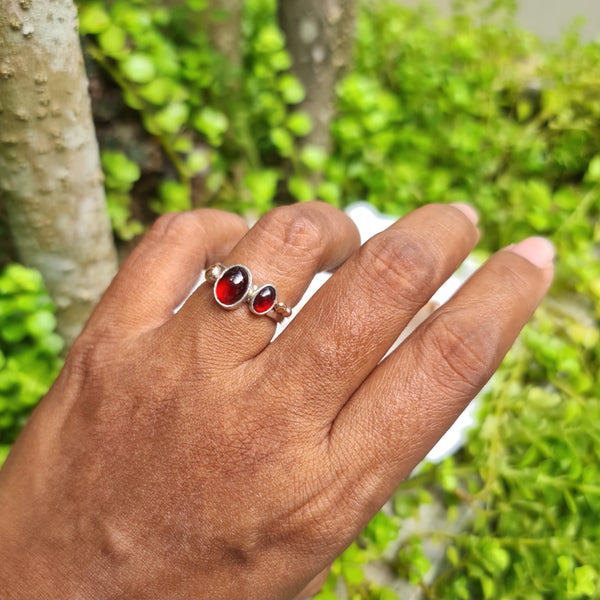 Garnet Stackable Ring