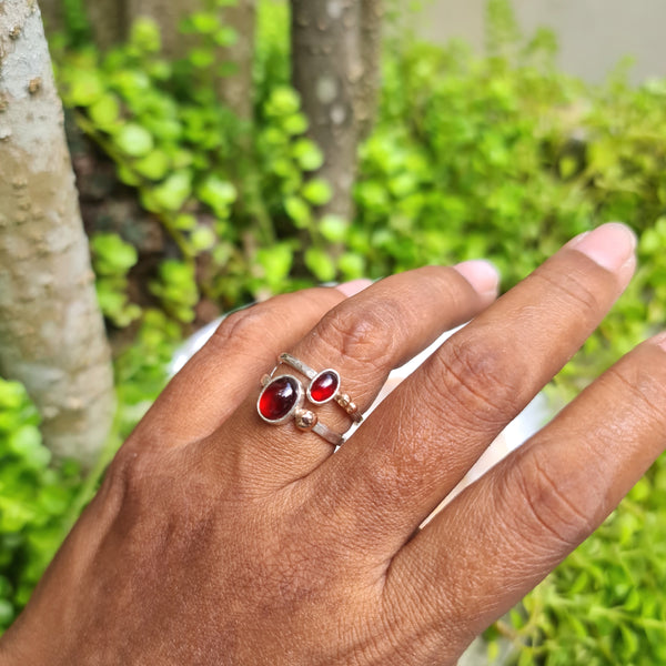 Garnet Stackable Ring