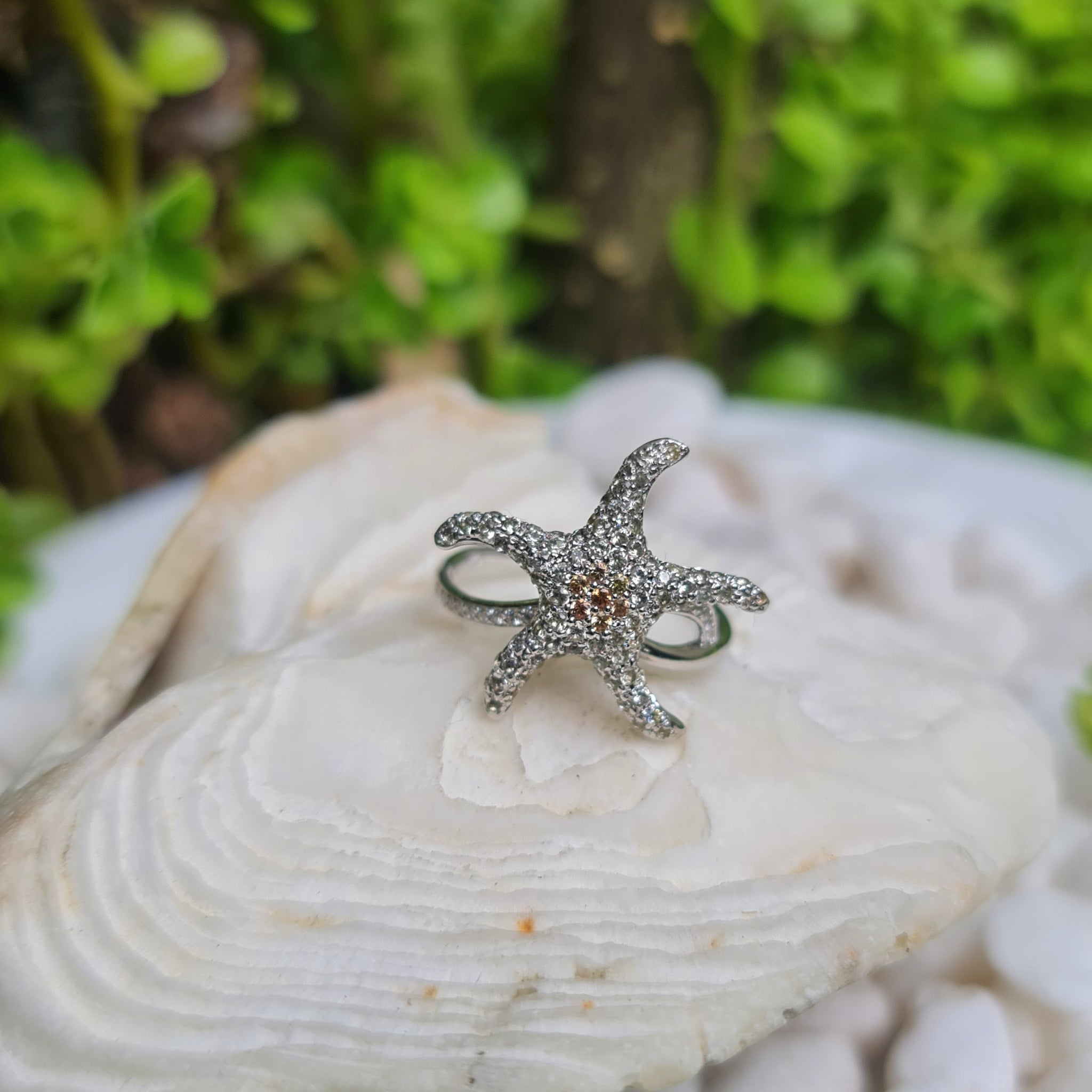 Sea Star Citrine Ring