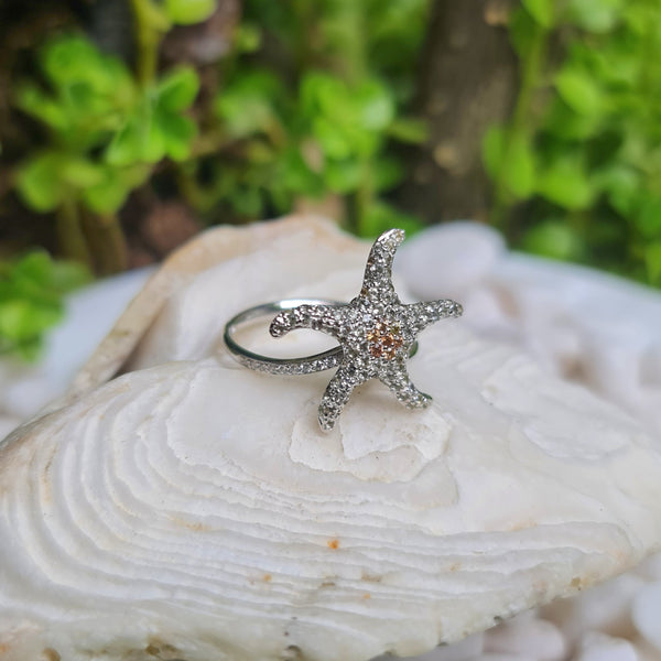 Sea Star Citrine Ring