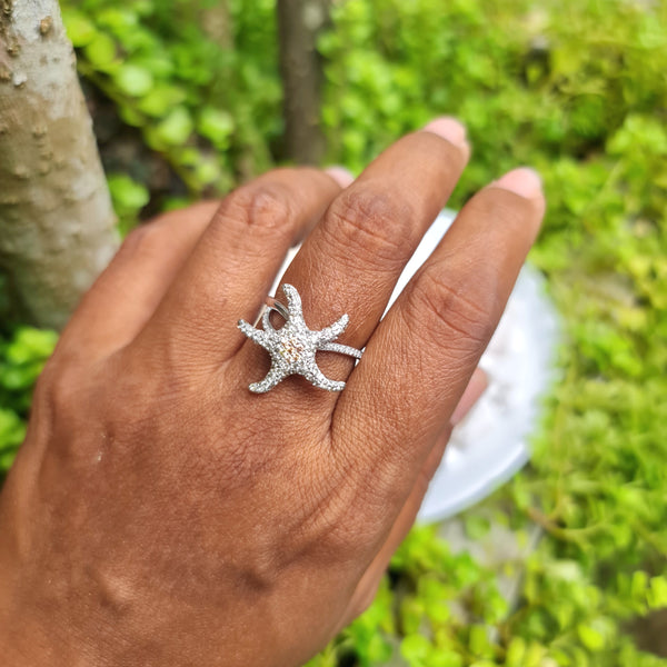 Sea Star Citrine Ring