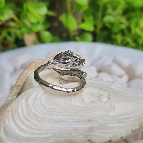 Humpback Whale and Ethiopian Opal Ring.