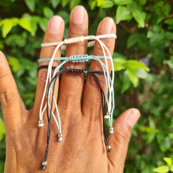 Shark Tooth Macrame Bracelet