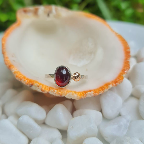 Garnet Stackable Ring