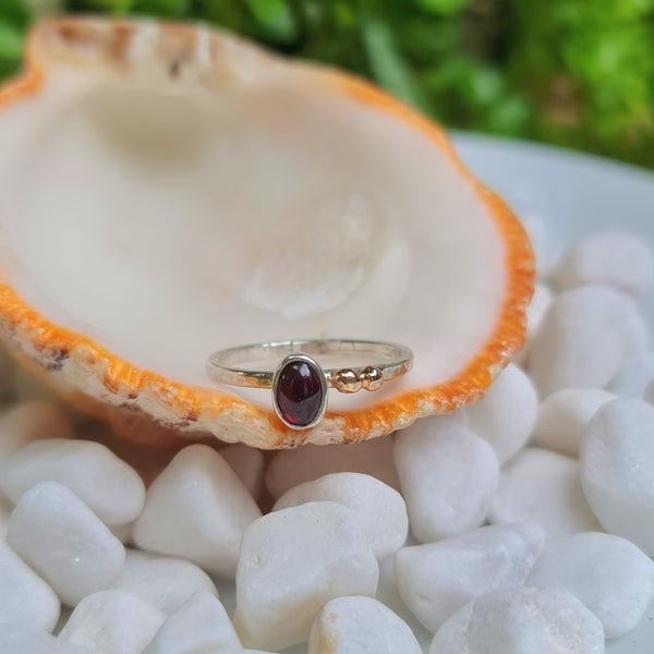 Garnet Stackable Ring