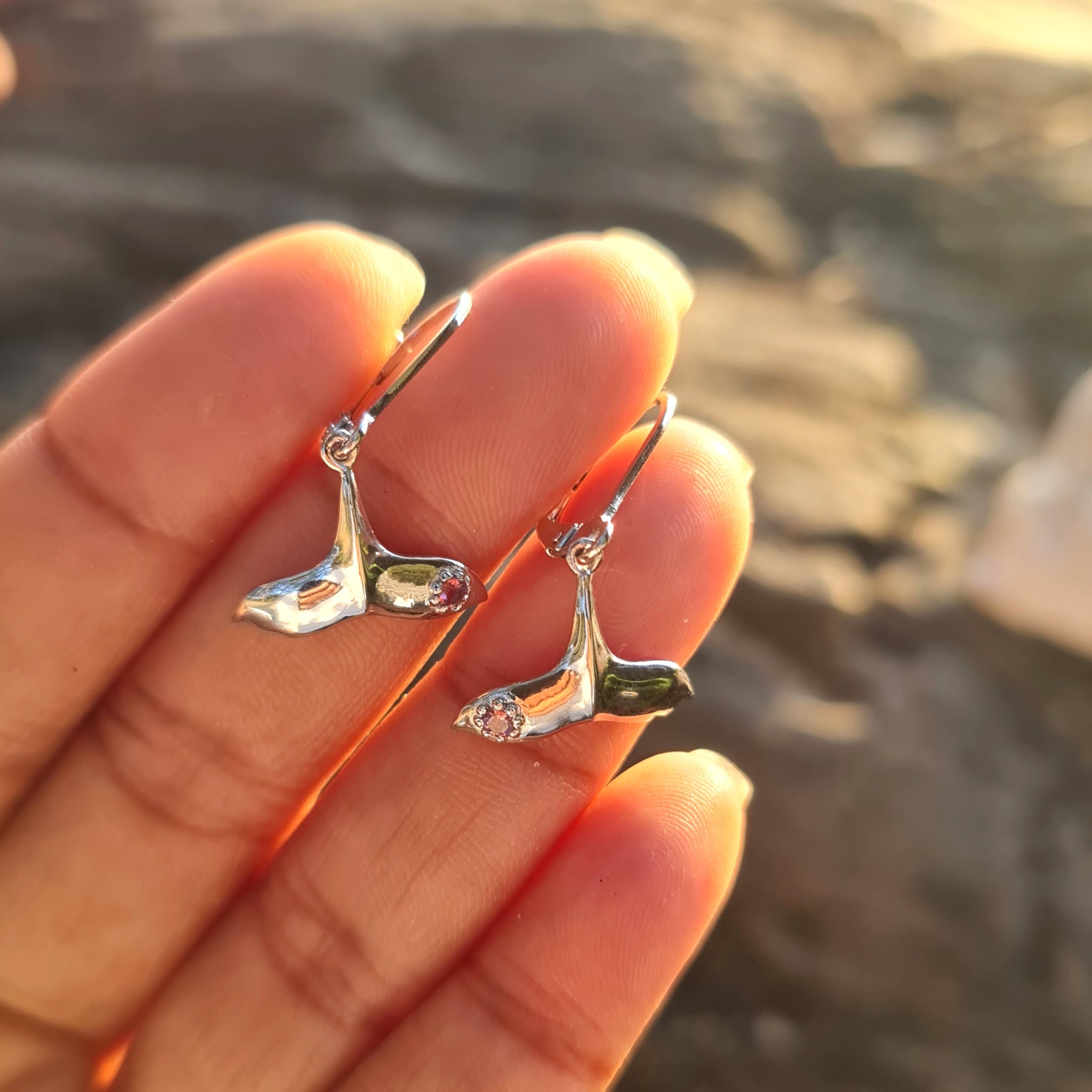 Tail Tale Whale Tail Drop Earrings