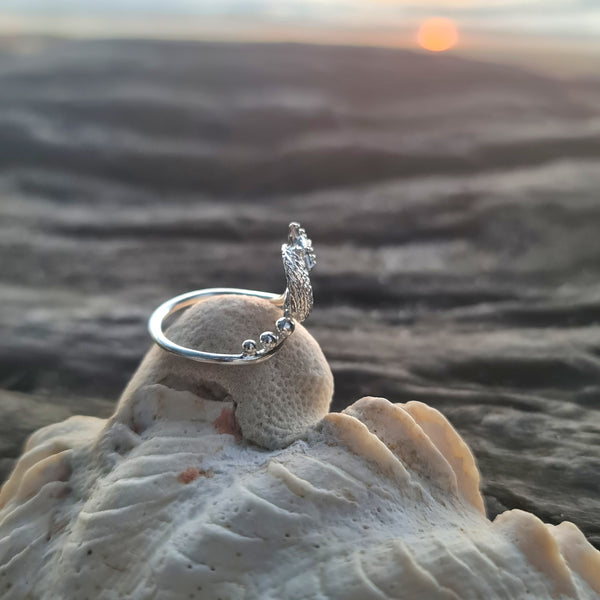 Seashell and Seastar Ring