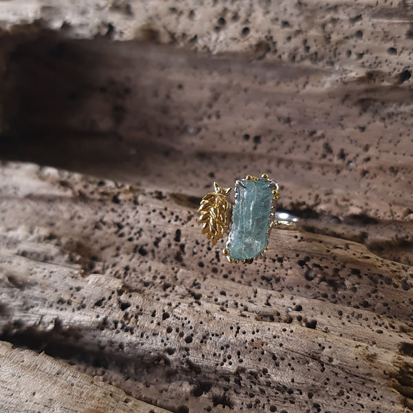 Matilda Nudibranch and Blue Tourmaline Ring