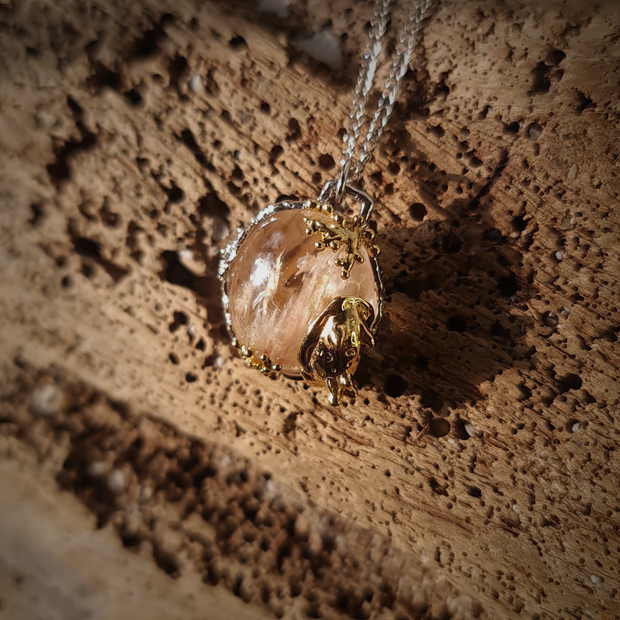 Bella Nudibranch and Quartz Necklace