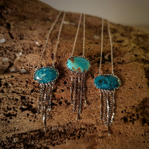 Turqouise Jellyfish Necklace