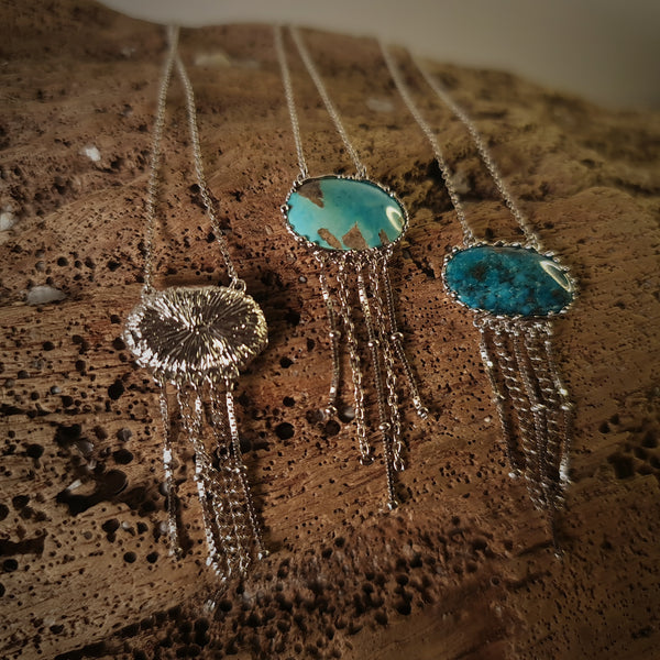 Turqouise Jellyfish Necklace