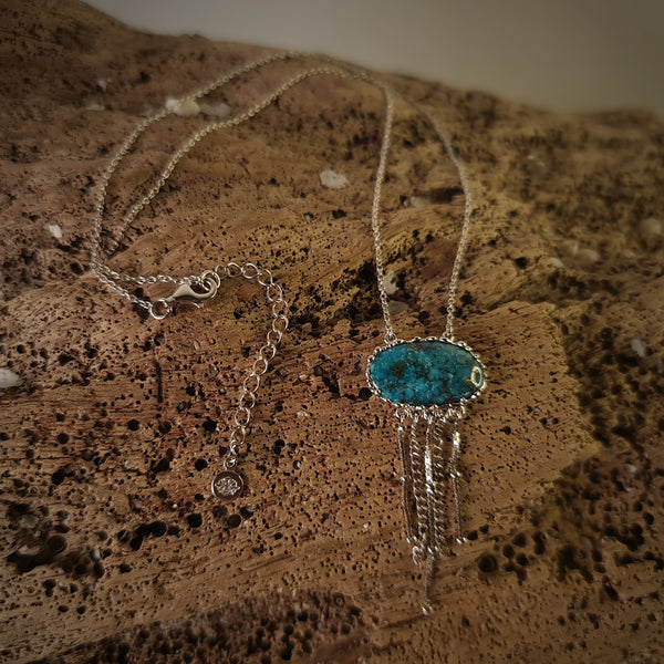 Turqouise Jellyfish Necklace