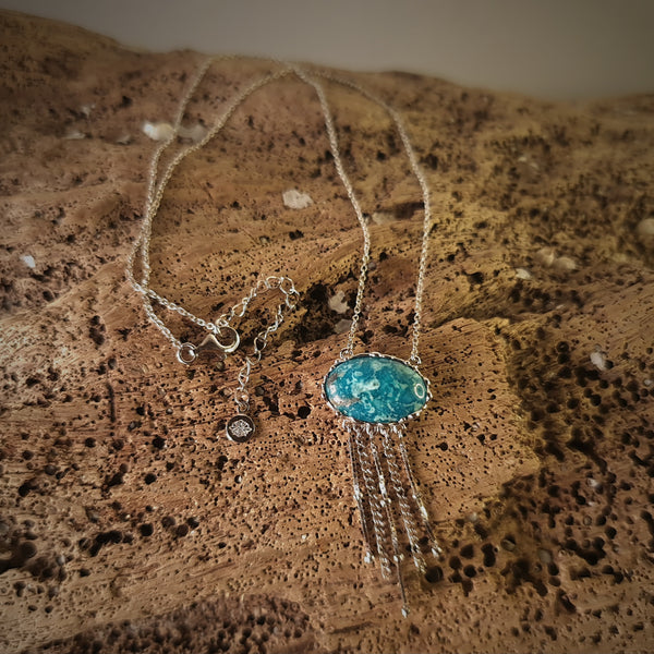 Turqouise Jellyfish Necklace