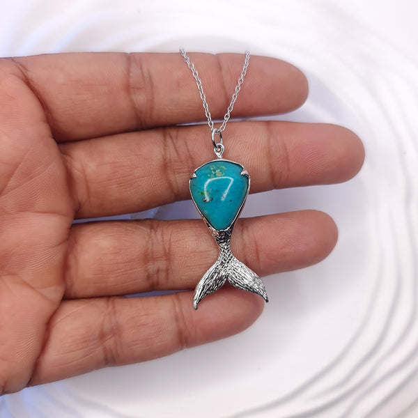 Mermaid Tail Turquoise Necklace