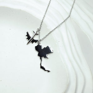 Airborne Atlas Thailand Map Necklace
