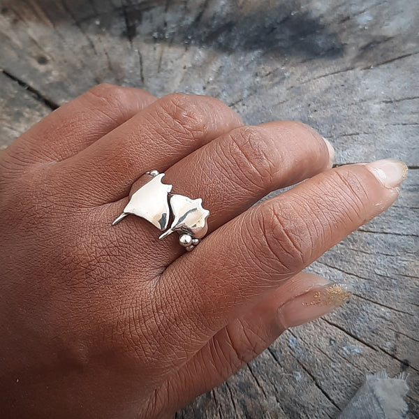 Manta Ray Open Ring